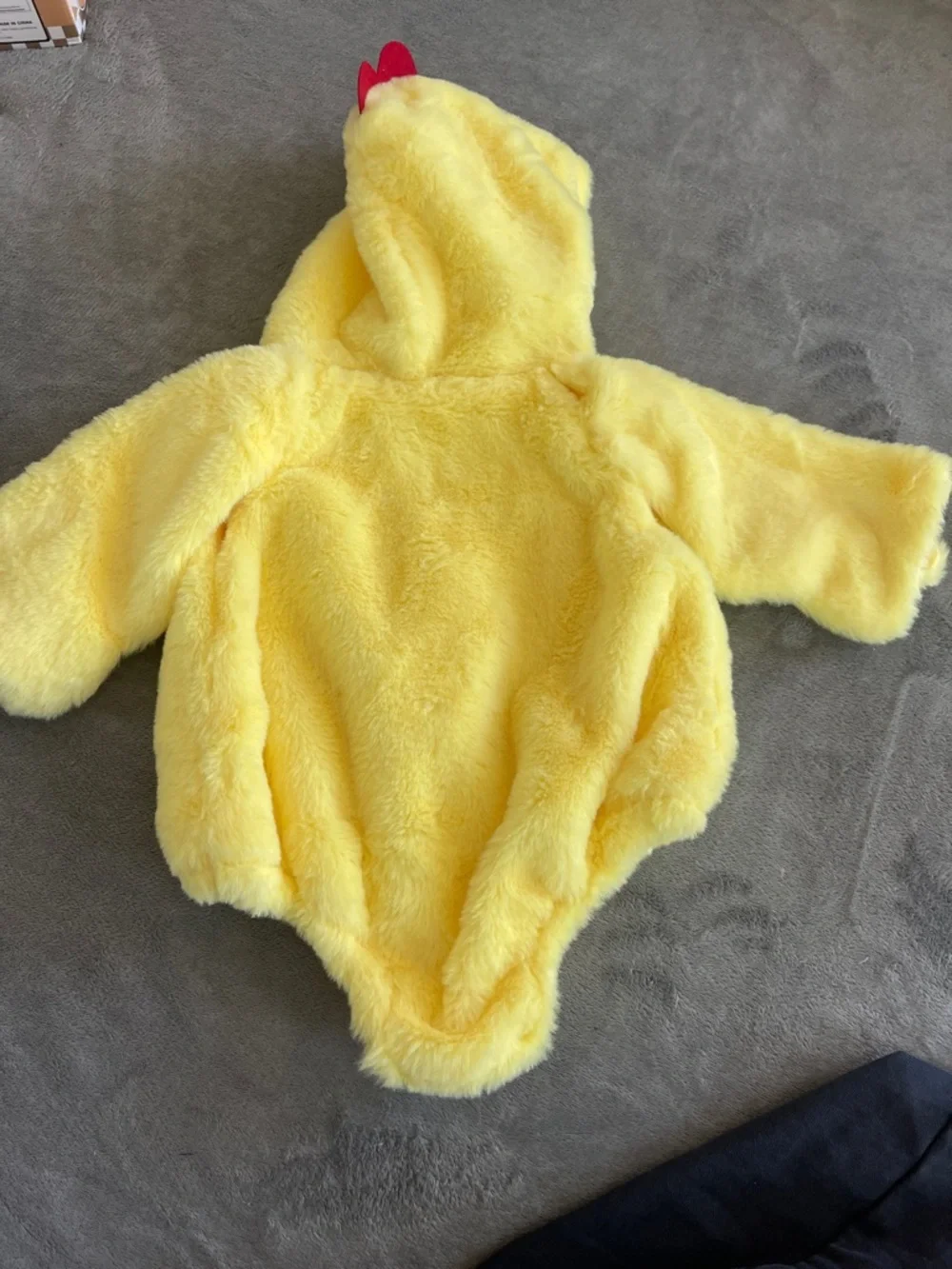 Baby Chick Plush Hooded Costume Romper - Yellow 70 6-12 months new never used